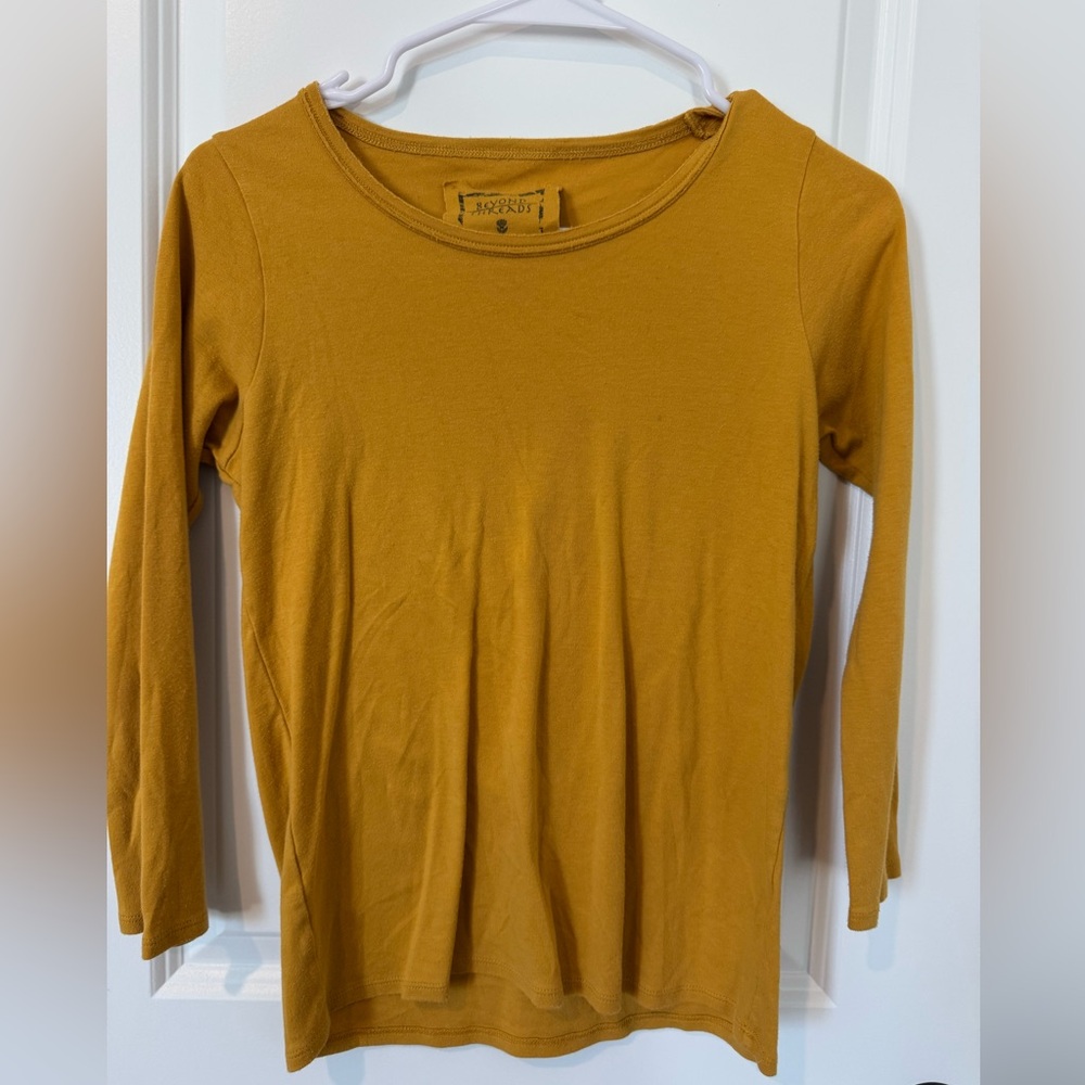 Beyond Threads Mustard Yellow Top